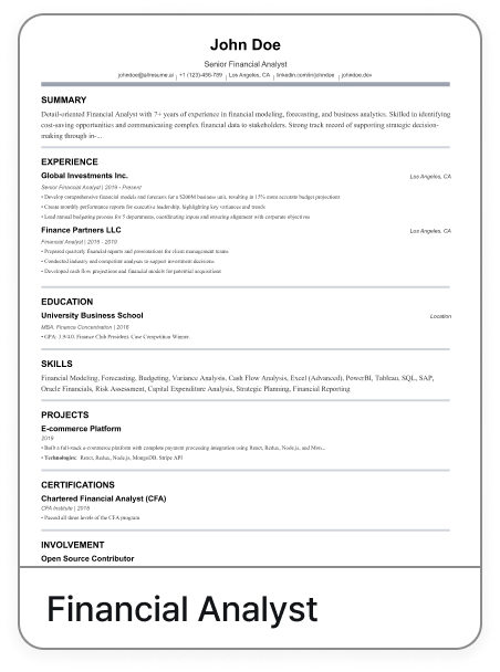 High School Teacher template