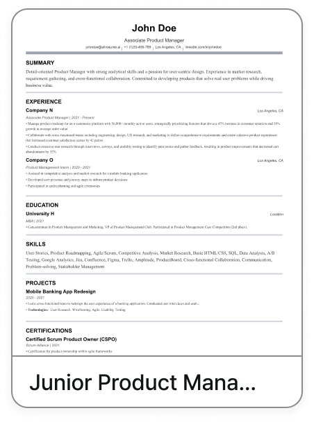 Senior Marketing Manager template