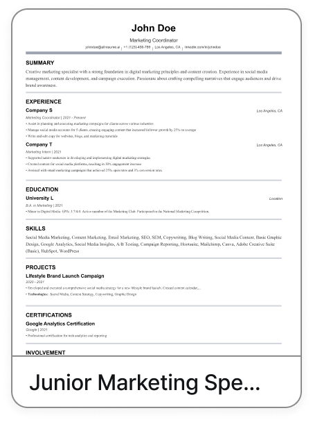 Senior Graphic Designer template